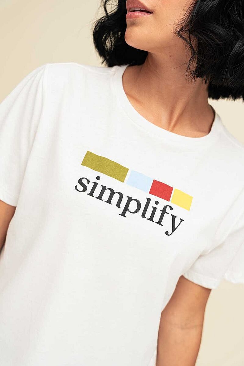 Camiseta Simplify manga corta con estampado